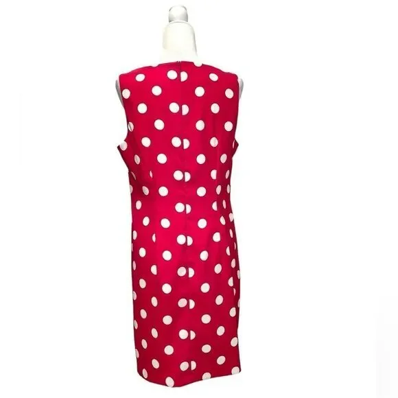 ALYX DRESS Polka Dot Sleeveless Dress Size 14 - Picture 2 of 9